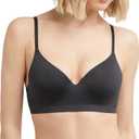 Maidenform Women's Barely There Invisible Support Underwire Bra, No Show T-Shirt Bra (34B, Black)