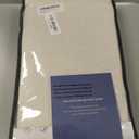 100% Blackout Shield Linen Blackout Curtains for Bedroom 84 Inches Long, Back Tab/Rod Pocket Living Room Drapes, Thermal Insulated Blackout Curtains 2 Panels Set, 50" W x 84" L, Cream