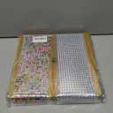 BRIFUTR 2025 Upgrade Graduation Cap Decorations kit, Includes 12 Pcs 9.5 X 9.5 Graduation Cap Topper Blank Glitter Cardstock with Self-Adhesive and 5 Sheets Rhinestones for Graduation Cap Topper