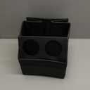 Car Seat Organizer,WHHMK Premium PU Leather Backseat Car Organizer Keep Tidy,Car Storage with 11 Storage Compartments and 2 Large Size Cup Holders,Passenger Seat Organizer for kids,Travel Accessories (Black)