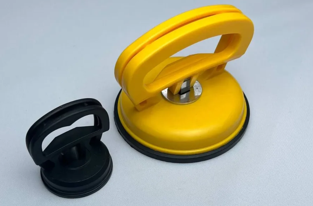 Dent Puller,2-Pack Car Handheld Puller,Strong Car Dent Remover,Suction Cup Dent Puller and Paintless Car Dent Repair Kit for Glass, Mirror, Granite Lifting and Object Moving (Black-Yellow)