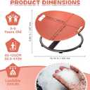 Sensory Spinning Chair for Kids - Sensory Swivel Chair for Autistic Children with Safety Handle & Non-Slip Design for Autism Kids 5-7(Orange)