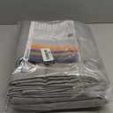 BGment Faux Linen Curtains 95 Inches Long Set of 2 Panels, Living Room Long Curtains Burlap Textured Thick Light Filtering Privacy Grommet Window Treatments, 52 x 95 Inch, Grey