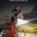 Zewdov Bike Lights for Night Riding, USB Rechargeable Bike Lights Front and Back, Waterproof IP65 Bicycle Light, 4+6 Modes Bike Headlight and Tail Light Set,1.5 Hrs Fast Charging, Easy to Install