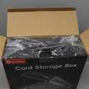 Trading Card Storage Box  3500+ Magnetic MTG Deck Box with Handle,Commander & Toploader Display, Dice Box,4 Dividers & 30 Color Labels  Fits for TCG,MTG,Yu-Gi-Oh and Sport cards (1-Black/Grey)