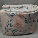 8x10 Pink Rugs for Bedroom Girls, Floral Washable Rug,Boho Area Rug, Large Non Slip Low Pile Flower Carpet for Indoor Dining Room,Girls Room,Nursery Room and Kids Room(Pink 8x10ft), Coral Pink