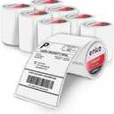 enKo Compatible Zebra 4x6 Label/Dymo Labels 1744907 (4 x 6) for Dymo Labelwriter 4XL Shipping Zebra Direct Thermal Printer (8 Rolls, 1760 Labels) 6 Pcs