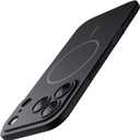 JETech Magnetic Slim Case for iPhone 17 Pro Max 6.9-Inch, Compatible with MagSafe, Ultra-Thin Lightweight Minimalist Phone Cover with Matte Finish and Full Camera Lens Protection (Black)