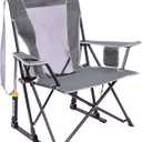 GCI Outdoor Comfort Pro Rocker Outdoor Rocking Chair with Beverage Holder (Grey)
