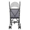Dream On Me Aero Travel Umbrella Stroller, One-Hand Quick Fold, 3-Point Safety Harness, Dual Brakes, Adjustable Removable Canopy, Lightweight Compact & Space-Saving for Infants and Toddlers – Grey