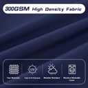 High Back Patio Chair Cushions, 21x20 Waterproof & Fade-Resistant Outdoor Dining Chair Cushions, Indoor/Outdoor High Back Cushion, Seat Pad for Glider and Lawn Chair, Navy Blue