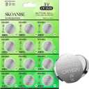 2 x SKOANBE 12 Pack CR1620 3V Lithium Battery for Car Remote Key Fob