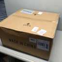Black Caged Ceiling Fan with Light and Remote 19 Inch Modern Crystal Fandelier Ceiling Fan with Light Semi Flush Mount Farmhouse Chandelier Fan Light for Bedroom Kitchen Living Room, Small