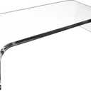 AMT Premium Acrylic Clear Monitor Riser Laptop/PC/Multimedia Monitor Stand for Home Office