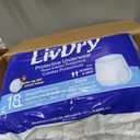 LivDry Adult S Incontinence Underwear, Overnight Comfort Absorbency, Leak Protection, Small, 72-Pack