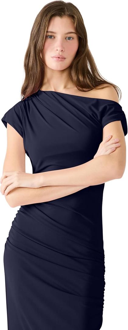 Steve Madden Apparel Gracelyn Dress,Marine, XS