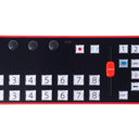 ANQUORA Live Stream Control Keyboard USB-C MIDI Panel for vMix OBS, 4 Knobs and 1 Fader, Compatible with Windows MacOS Linux