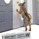 CLAWGUARD Heavy Duty Door Scratch Shield 20x44 in. Door Scratch Protector Dog & Cat Clear Wall, Frame & Furniture Cat Scratch Protectors