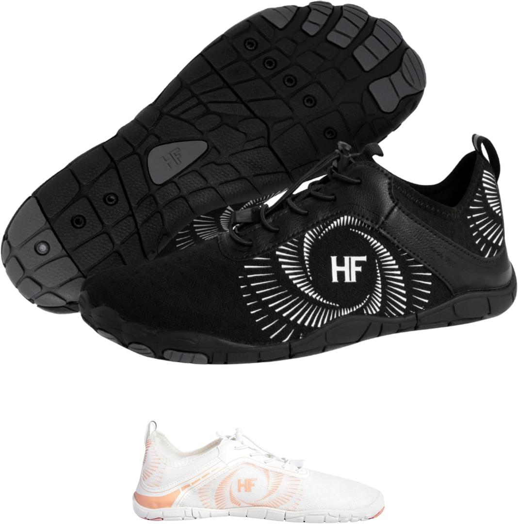 Hike Footwear HF Active - Ergonomic Design Pain Relief Barefoot Hike Shoes for Women Men | Flexible Wide Toe Box, Lightweight Boots | Quick Dry Water Shoes for Walking  15 Wide Women/13 Wide Men