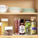 2 Pack Lazy Susan Organizer, 10.6" Clear Lazy Susan Turntable for Kitchen Cabinet, Turntable Organizer for Countertop, Pantry Organization and Storage