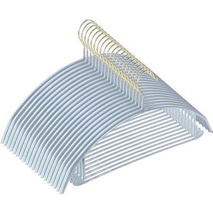 MOPALL Clothes Hangers 20 Pack, Non Slip Hangers Sweater Hanger No Shoulder Bump, 16.5 Inch Wide Durable and Strong Shirt Coat Dress Skirt Suit Hangers with Pants Bar for Laundry & Everyday Use, Gray