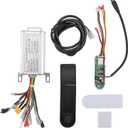 36V Electric Scooter Controller Set, 350W 36V 15A Controller Board Motherboard With Led Display With APP Hover Board Control, Brake Energy Recovery, Overvoltage overcurrent Protection