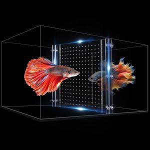 Adjustable Acrylic Aquarium Divider Set - Universal Fish Tank Separator for Multi-Purpose Fish Isolation (2 Sizes Optional (11.02''x11.02'')