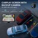 TECXERLLON 9.0" Wireless CarPlay Screen for Car, Android Auto Screen for Car with Backup Camera, Portable Touchscreen car Stereo with GPS Navigation/Mirror Link/Voice Control/Bluetooth/FM/AUX