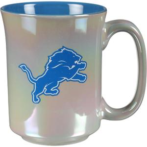 The Memory Company Officially Licensed 15oz Iridescent Mug with Logo, Detroit Lions