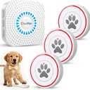 ChunHee Dog Door Bell for Potty Training Wireless Doggie Doorbell to Go Outside, 1.6in Touch Surface, Easy for Puppy & Adult Dogs, IP55 Waterproof, 500FT Range, 55 Ringtones, Adjustable Volume