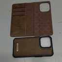 Wallet Case for iPhone 13 Pro Compatible with Magsafe, 2-in-1 PU Leather Flip RFID Blocking Card Holder Stand Shockproof Magnetic Detachable Cover for iPhone 13 Pro Case 6.1", Brown