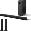 Elimavi Sound Bars for TV with Subwoofer - Detachable 2-in-1, 2.1 Deep Bass Surround Sound System, Bluetooth 5.3 & RCA, for TV, PC Gaming & Home Theater