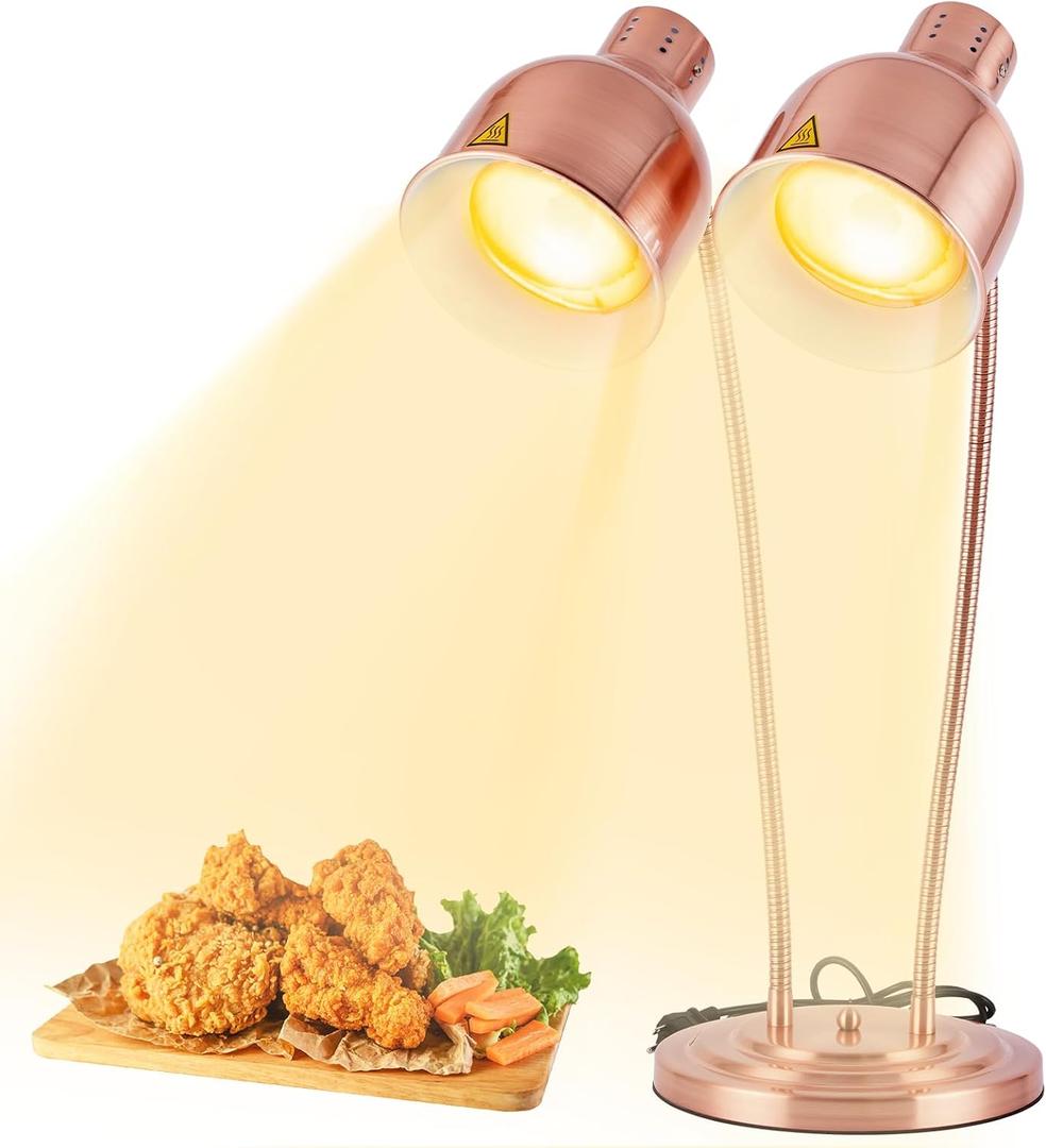 Food Warmer Lamp Heat Lamp with Bulbs for Food Heating Lamp Commercial Food Buffet Warmer Lamp Restaurant Food Service