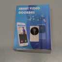 Smart Video Doorbell Wireless Doorbell Camera, Remote APP Control with Night Vision, Rechargeble Video Camera Free Cloud Storage Two Way Audio Doorbell for Villa Home(2 Dingdong Chime Ringing) (Black)