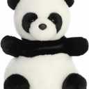 Aurora Adorable Palm Pals Party Sized Bamboo Panda Stuffed Animal - Fun Collectible Plush for Kids and Adult Collectors - Perfect for Decorating Rooms and Birthday Gifts - White 8 Inches