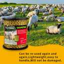 3280FT Electric Fence Polywire 6 Stainless Steel Conductors, Portable Temporary Fencing for Horses, Goats, Dogs UV Resistant, High Visibility for Livestock Containment