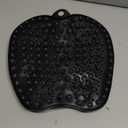 BESKAR Larger Shower Foot Scrubber Mat with Non-Slip Suction Cups- Cleans, Smooths, Exfoliates & Massages your Feet Without Bending, Improve Foot Circulation & Soothes Tired Feet- Black