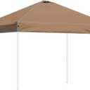 Canopy Replacement Top Outdoor only Suitable for Top Width 118x118 inches Straight Leg Without Central Pole and Side Extensions Pop up Tent, Dark Brown
