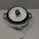 BLACK+DECKER Rice Cooker 6-Cup (Cooked) with Steaming Basket, Removable Non-Stick Bowl, White