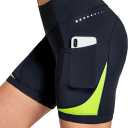 Baleaf 4D Padded Bike Shorts Women Cycling Underwear Gel Padding Pockets (Black, S)