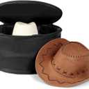 WOMACO Hat Box for Travel, Hard Shell Hat Storage Case for Cowboy Hat, Collapsible Hat Organizer Bag with Handle and Shoulder Strap (Black, Large) (Pack of 1)