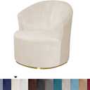 Velvet Single Sofa Cover Swivel Barrel Chair Cover Modern Accent Chair Slipcovers Barrel Armchairs Sofa Cover Protector for Home Decor Living Room