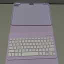 Harvopu Keyboard Case Compatible with iPad Air 11-inch/Air 5th 4th Generation Case with Keyboard-Backlit Detachable, Folio Cover with Pencil Holder for Air 11" M3/M2 (2025/2024), Air 5/Air 4 (Purple)