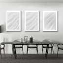 12x18 Picture Frame White 3 Pcs set can Display on the Wall