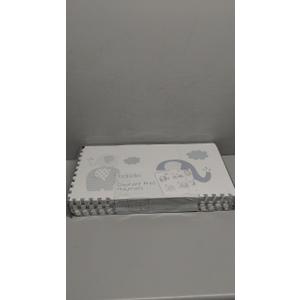 Tadpoles Elephant Print Play Mat Set, Grey, 16 Piece