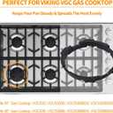 Atgestore WRGVGC Wok Ring Replacement Parts for Viking Wok Ring Gas Stove Cast Iron Wok Grate VGC5366BSS Viking Burner Wok Support Ring VGC Range Cooktop Stove Round Wok Stand Holder Grate Rack