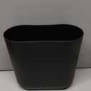 iDesign Small Slim Plastic Bathroom Trash Can, Garbage Can for Bedroom, Office, Desk, Dorm, Black