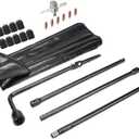 Dr.Roc Spare Tire Tool Kit with Spare Tire Jack Handle and Lug Wrench Spare Tire Kit Compatible with Chevy Silverado Tahoe Avalanche Suburban GMC Sierra Yukon 1999-2019 Cadillac Escalade 2002-2018