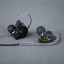IN Ear Monitor Gaming Earbuds with MIC,CCZ DC02 IEM for Gaming Headphones,Dual Magnetic Circuit DD HIFI Earphones,Professional Earphone,Stereo Sound Earbuds,CCZ IEM Earphones with MIC(Black,With MIC)