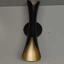 Tubicen Wall Sconces Dimmable Wall Light Up and Down Indoor Black Gold Home Theater Sconces Wall Lighting for Living Room Bedroom Hallway Stairway Hardwired 15.7" H